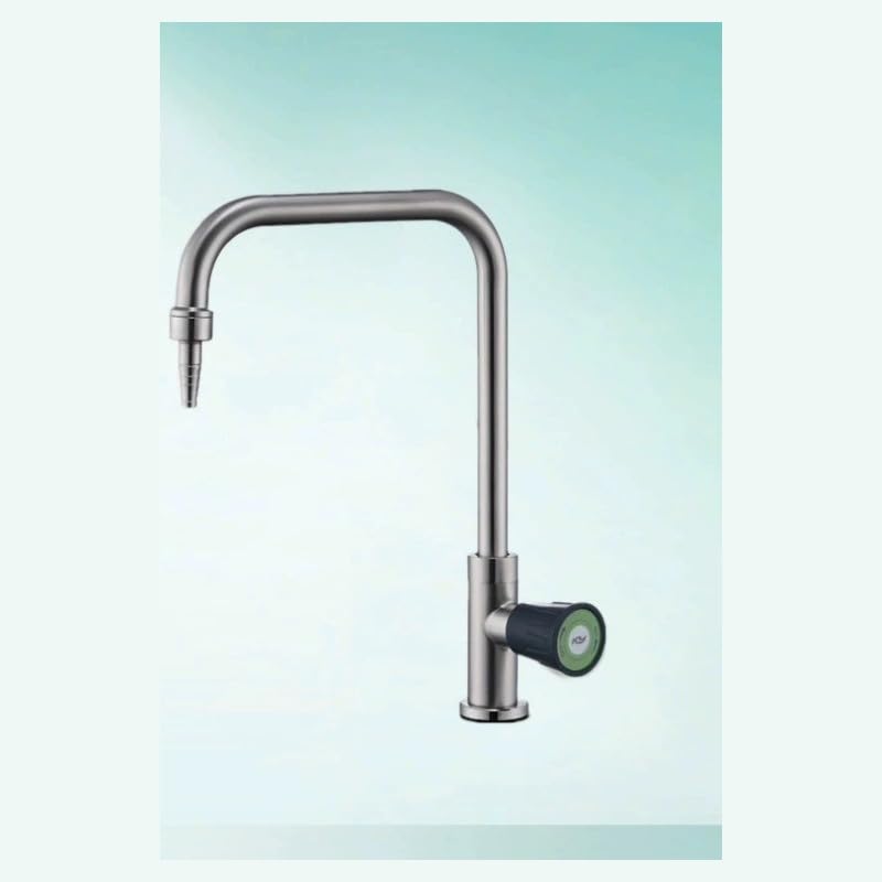 Professionell Einzelauslauf Laborarmatur 304 Edelstahl Schwanenhals-Wasserhahn für Bildungs-Laborarbeitsplatz und Spüle