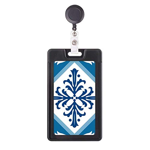 Porte-badge Talavera rétractable motif fleurs idée cadeau collègue
