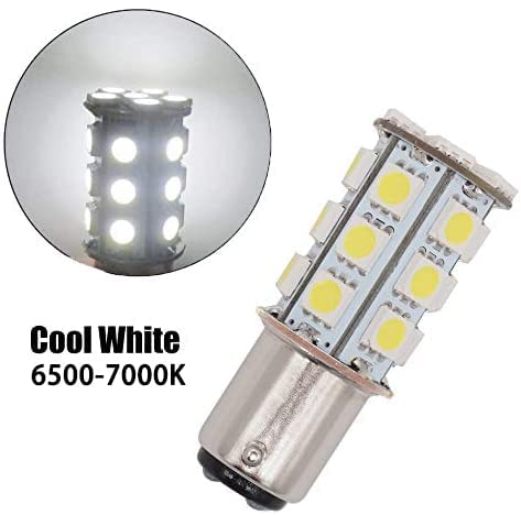 Grv Ba15D 1076 1142 1176 Dc12V 24-5050Smd Lamp Beads Landscape Path Deck Rv Camper Marine Boat Trailer Lighting Cool White Pack Of 10 #TOP4