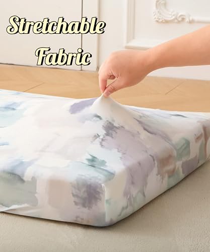 Image of SDY Jersey Crib Sheets for Baby Boys and Girls,52 inchx28 inchx8, 2 Pack,Neutral Standard Oval /Retangle Fitted Crib Sheets for Toddler,Super Soft Breathable