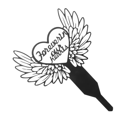 minkissy Piquet Commémoratif De Cimetière Piquet De Jardin Décoration Panneau Commémoratif pour Animaux De Compagnie Marqueur De Tombe en Métal Insertion Facile À Utiliser