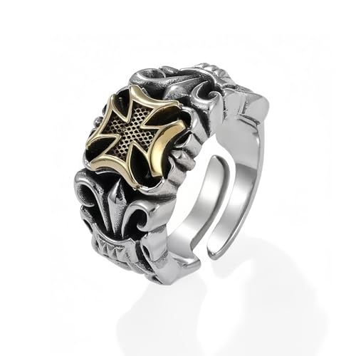 Anello Uomo, Anelli a Croce Annelli Uncharted Vintage Semplice Moda