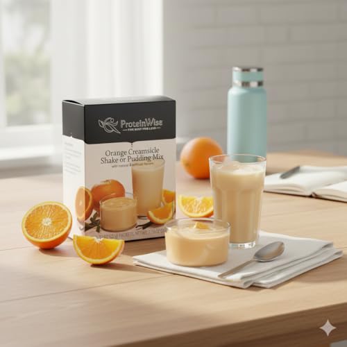 Image of ProteinWise - Orange Creamsicle Meal Replacement Shake or Pudding Mix - 7 /Box
