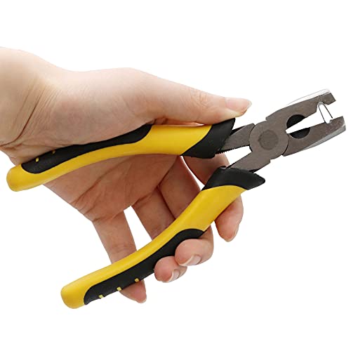 Nomal Wire Cage Buckle Pliers With 600 Wire Cage Clips Wire Cage Fasten Clips Buckle Pliers Pet Cage Building Installation Clips Tools #TOP1