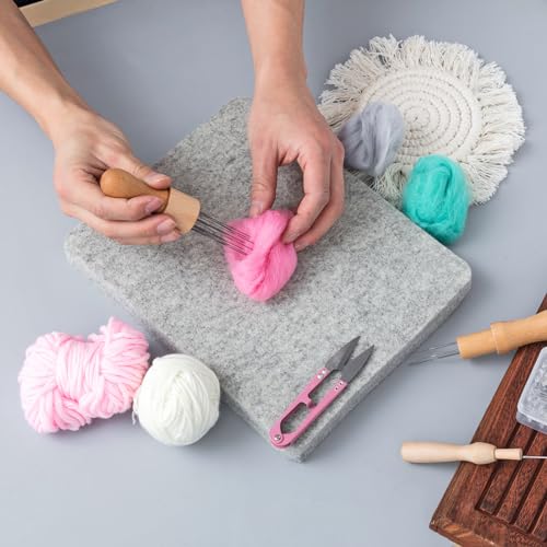 image for Amylove 4 Pcs Needle Felting Pad Needled Felting Mat Wool Supplies Thi