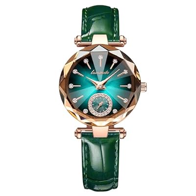 BEN NEVIS Watch, Watches for Women with Elegant Leather Strap, Fashion Analog Creative Diamond Dial Wrist Watch, Jewelry Gift for Wedding Anniversary Birthday
