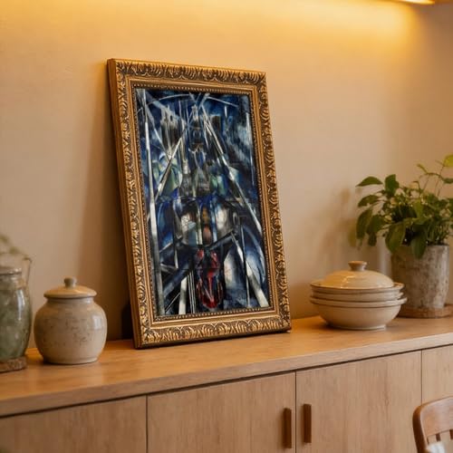 Pont de Brooklyn Joseph Stella affiche moderne cadre inclus