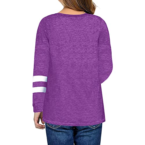 Teen Girls Fall Clothes Kids Tunic Tops Long Sleeve Knot Front Shirts Crewneck Loose Blouse T-Shirt Tee for 4-13 Years4
