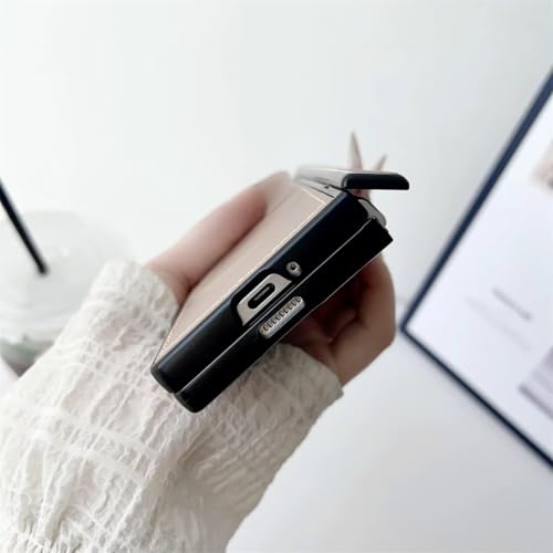 Étui magnétique en cuir Galaxy Z Fold6 marron pour protéger votre smartphone