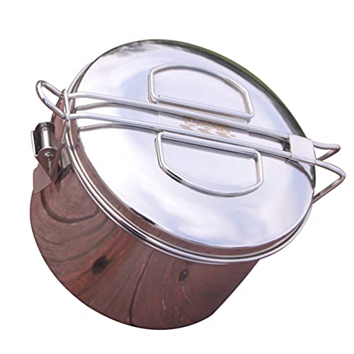 BESPORTBLE Aço Inoxidável Caixa de Almoço Bento Box 1200Ml Double- Layer Metal Recipientes Almoço