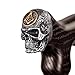 Asterom Masonic Skull Walking Cane for Men - Dark Wooden Gothic Walking Canes - Cool Handmade Walking Sticks for Men - Image 1