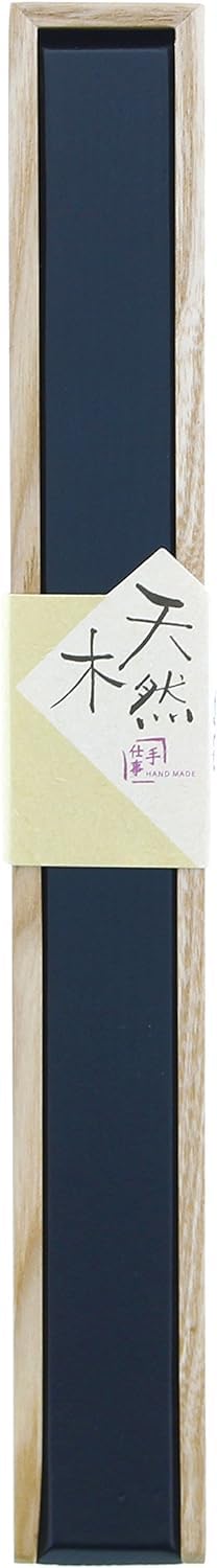 ??? (Ishida) Ishida Wooden Lacquer Chopsticks Case, 9.8 inches (25 cm), ASUKA Blue
