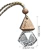 Hanging Car Diffuser Bottle, Refillable Car Essential Oil Diffuser, Glass Car Perfume Bottle Hanging Fragrance Air Freshener, Empty Glass Perfume Diffuser Bottle Aromatherapy Pendant Decoration #1
