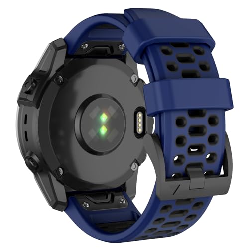 ISABAKE Pasek do Garmin Fenix 6X/Fenix 7X/Fenix 5X, 26 mm Silikonowy pasek Quickfit do Garmin Enduro 2, Epix Pro 51 mm