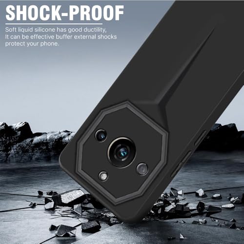 Image of WOW IMAGINE Back Cover for Realme Narzo 60 PRO | 11 PRO | 11 PRO Plus 5G | Blade Series Ultra Thin Case with Lightweight Design | Camera Protection | Soft Matte Silicone Flexible Mobile Case - Black