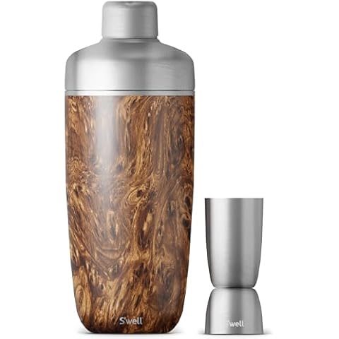 S'well Stainless Steel Shaker Set with Jigger Carafe Cover