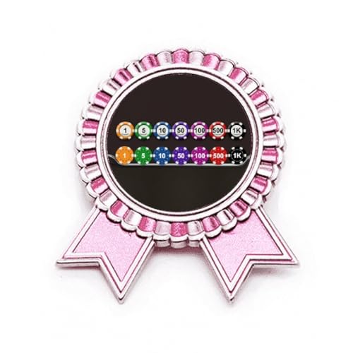 Broche rose au design de puces latérales en métal ciselé taille M