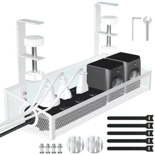 Organizador y Bandeja para Gestión de Cables bajo escritorio miniatura 1