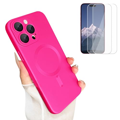 Coque antichoc iPhone 14 Pro rose magnétique résout les rayures écran et objectif