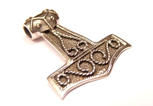 Pendentif marteau de Thor en argent sterling, bijou celte durable sans allergie
