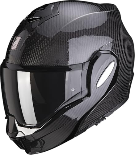 Scorpion Exo-Tech Evo Solid Casque en Carbone, Schwarz, L (58/59)
