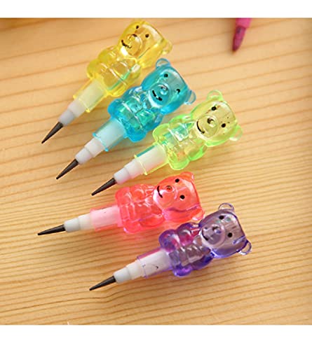 Acfun 8 lápices apilables con diseño divertido miniatura 5