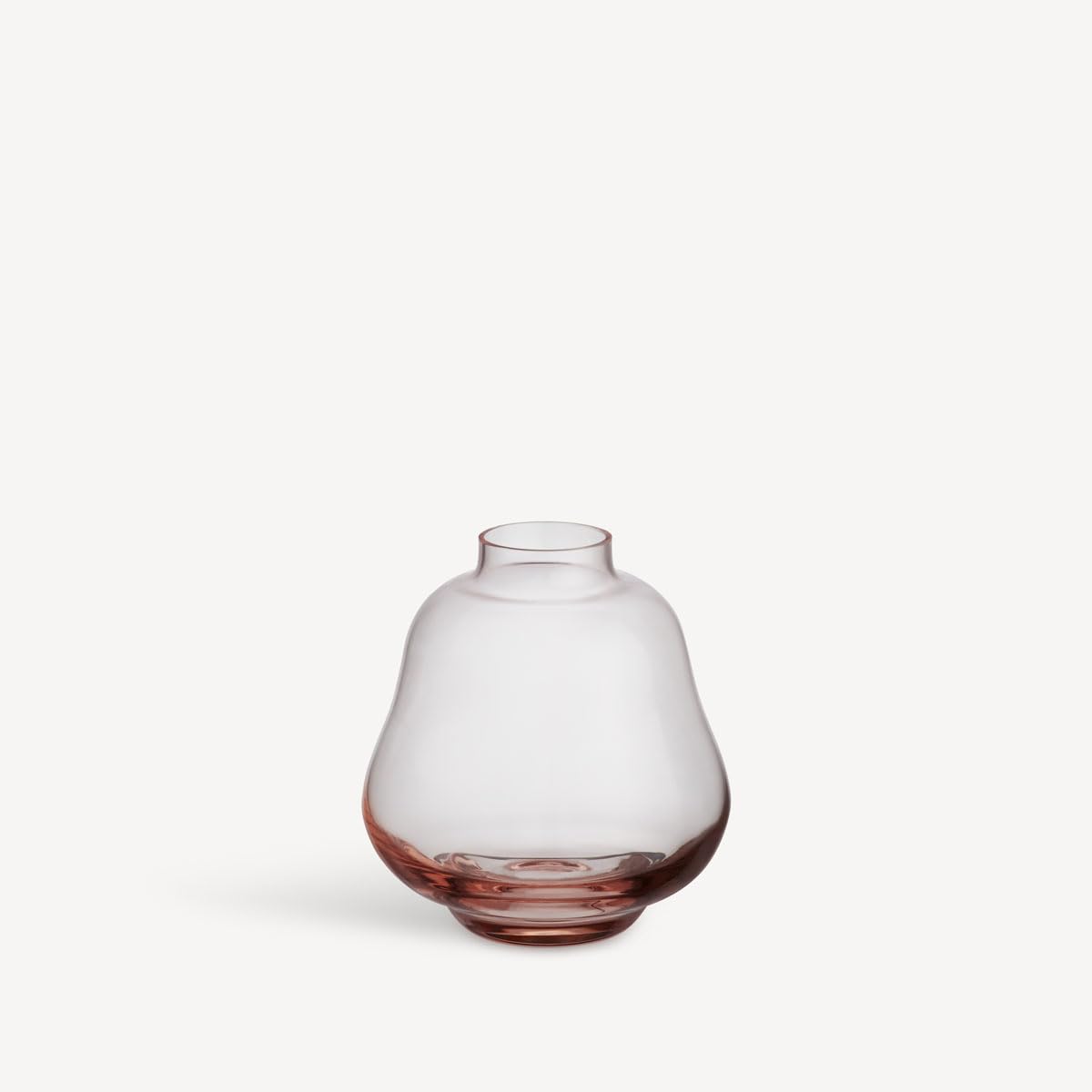 Vase Kosta Boda Kappa rose clair 8,4 cm en verre soufflé