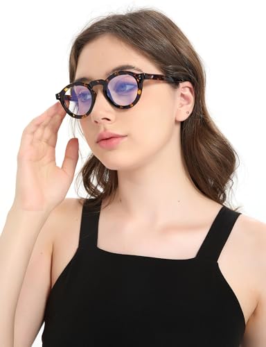 Image of Blue Light Blocking Glasses for Women Men, Square Thick Frame Anti Eyestrain & UV Glare JF6218