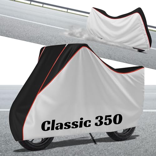 Image of Stylish Water Resistant Bike Body Cover Compatible with Classic 350 & All Models | UV Protection, Dustproof, Heat Resistant, Two Wheeler | New All Weather Protection, Dust & Rain