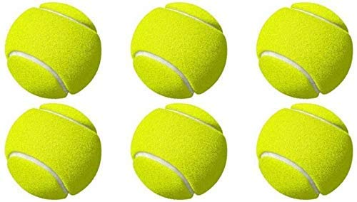 YBN Tennis Cricket Ball Cricket Tennis Ball Colour Yellow Pack of 6