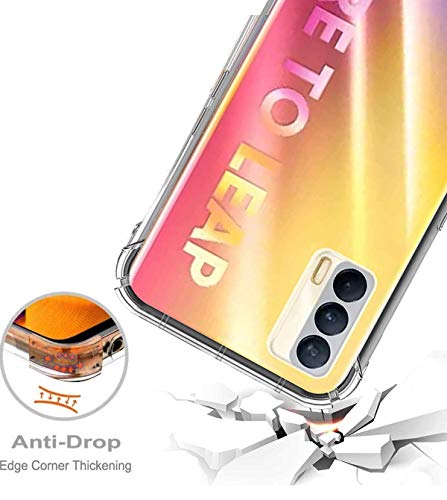 Image of Soft Flexible Silicone Back Cover Compatible with Realme X7, Transparent Case with Screen Guard