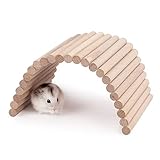 Niteangel Hamster Climbing Ladder Wooden Suspension Bridge for Guinea Pigs Rats Hedgehog Gerbils Mouse Sugar Glider and Other Small Animals (Small)