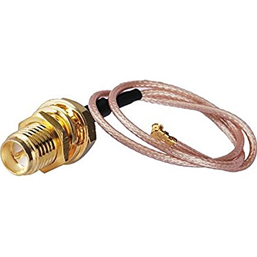 RF Pigtail Cable RP-SMA Female Connector to U.FL / IPEX for Mini PCI RG178 30CM (pack of 2) Ships From USA