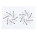 KESYOO Rhinestone Nipple Cover Crystal Breast Tattoo Sticker Acrylic Diamonds Pasties Rhombus Shaped...