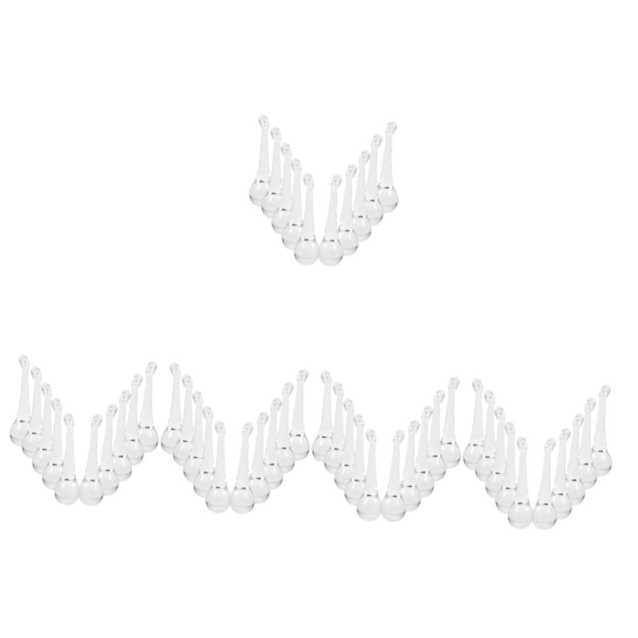 Pendentifs cristal pour lustre en verre transparent de haute pureté