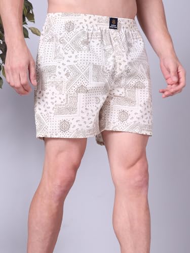 Image of Urban Scottish Men's Boxer Pants 100% Cotton Material with A Stylish Print Soft and Stretchy Elastic Waist Band Dynamic Movement and Hardwearing Stitching Breathable with A Gentle Snug Fit