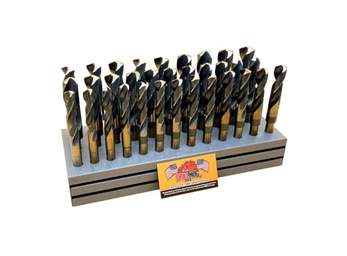 Drill Hog Silver & Deming Drill Bit Set Index 33 Pc 1/2-1"