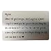 Engraved Wallet Card Insert, Personalized Stainless Steel Wallet Love Note Insert, Love Message, Valentine's Day, Groom's Gift For Him, Boyfriend Gift, Husband Gift