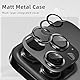 SumRioo Kameraschutz für iPhone 16 Pro/iPhone 16 Pro Max Kamera Panzerglasfolie, 9H Härte Linsenschutz Aluminiumlegierung, HD Kratzfest Kamera Schutzfolie für iPhone 16 Pro/16 Pro Max, Schwarz