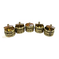 Buy COOPTIC Pichwai Sindoor Box | Brass Sindoor Dani | Kumkum