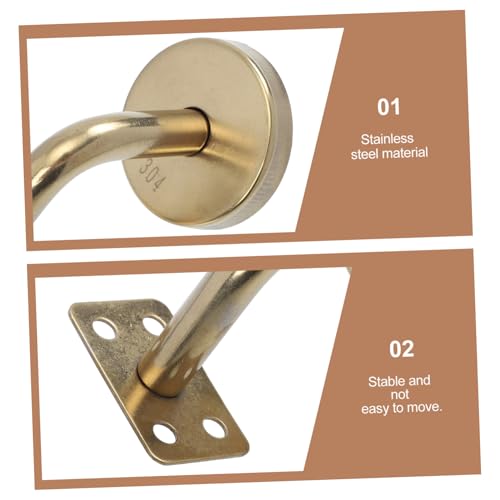 Soportes de barandilla acero inoxidable para escaleras de exterior e interior 2