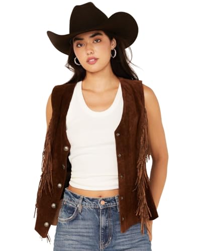 Scully Western Vest Womens Bohemian Fringe Snap Front F0_L1126 - Main Image