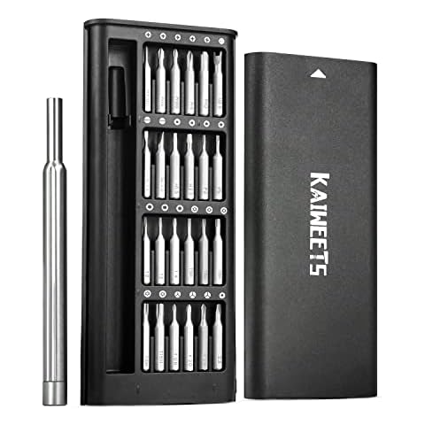 KAIWEETS S10 24 in 1 Precision Screwdriver Set, Portable Screwdriver Set, Magnetic Small Torx Hex Screwdriver Kit Sets, Screwdrivers Set for iPhone, Laptop, PC, Watch, Glasses and Other Electronics Cover