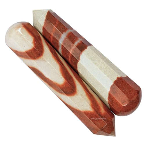 Image of Shiva Lingam Narmada Stone Crystal Wand - Pointed Crystal Wand for Energy Healing, Chakra Balancing, Meditation and Home Decor - Crystals and Healing Stones for Gift