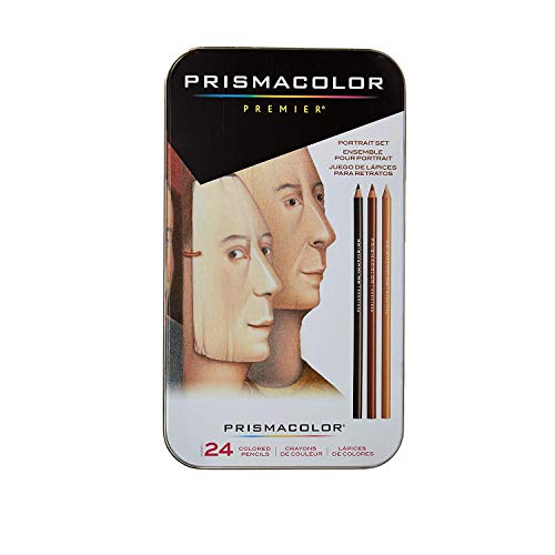 JATEN 25085R for Prismacolor for Premier Colored Pencils, Portrait Set, Soft Core, 24-Count