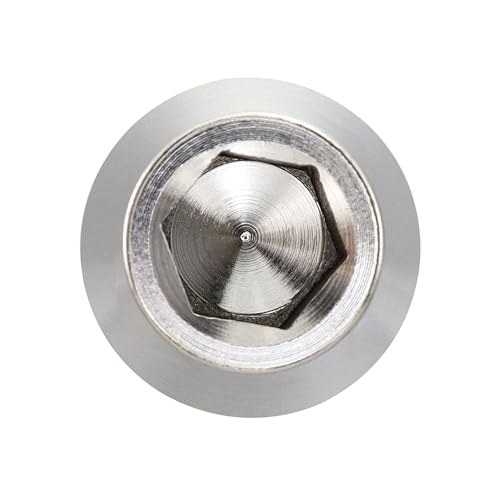 Image of RISON Titanium Bolts Ti Bolt M8*1.25 * 15 Hex Tapered Socket Head 5Pcs Original Titanium Hex Tapered Head Bolt Screw for Bike stem