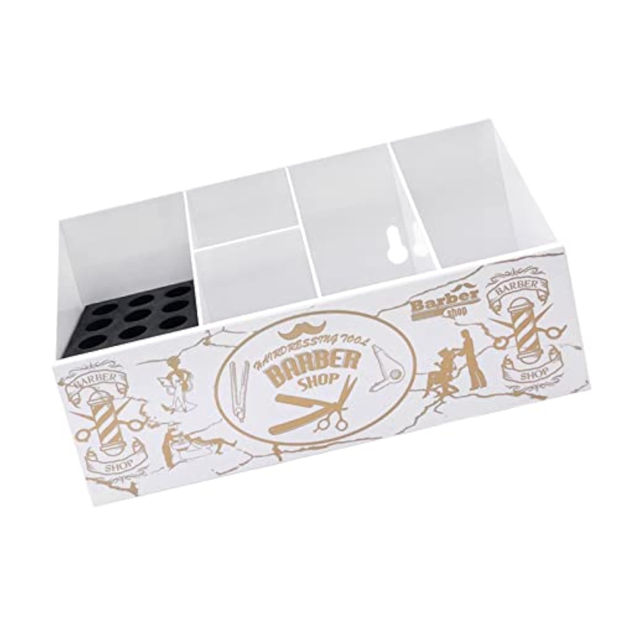 Barber Supplies Storage Box with 5 Compartments