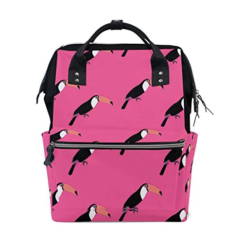 Borsa Mummia Zaino Pind Background Uccello Modello Scuola Bag