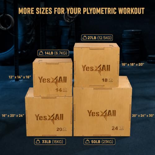 良品　Yes4All　 ウッドコアソフトプライオボックス　16×20×24インチ Amazon.com: Yes4All: Jumping Trainer