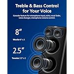 Philips X5206 bluetooth party speaker, portable with wheels, exciting light show, karaoke machine with microphone and Guitar Input, powerful bass & subwoofer, long playtime, perfect for outdoor events - Image 2